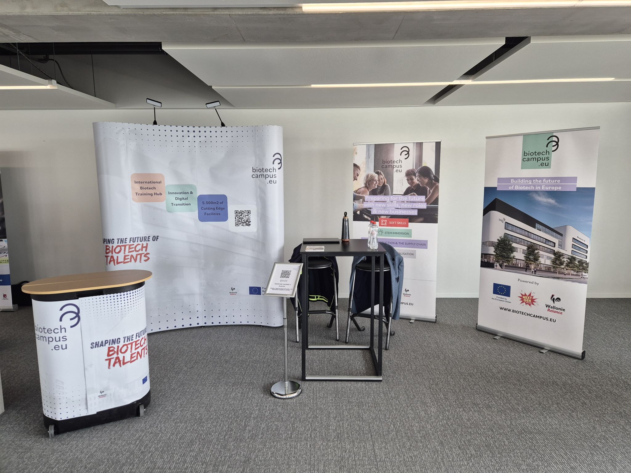 EU Biotech Campus lors d'un salon au Légia Park 